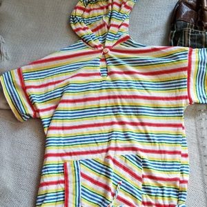 SOLD Rainbow striped vintage retro tee shirt